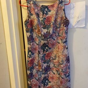 H&M Purple Sheath Midi Dress Scoop Neck Sleeveless